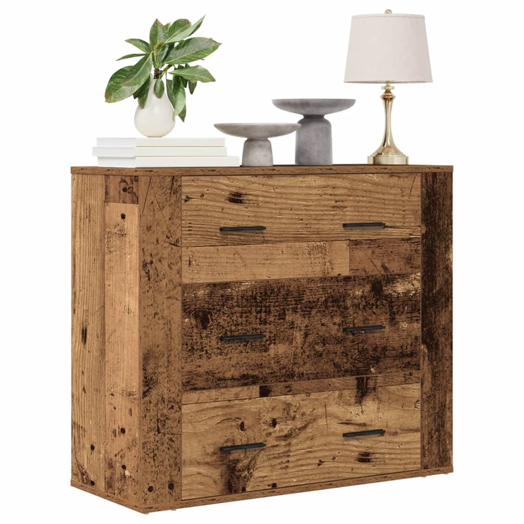 Příborník Old Wood 80X33X70 Cm Kompozitní Dřevo