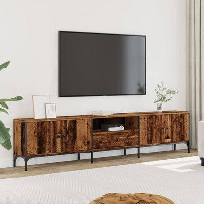 Tv Skříňka Se Zásuvkou Šedá Sonoma 200X25X44Cm Kompozitní Dřevo