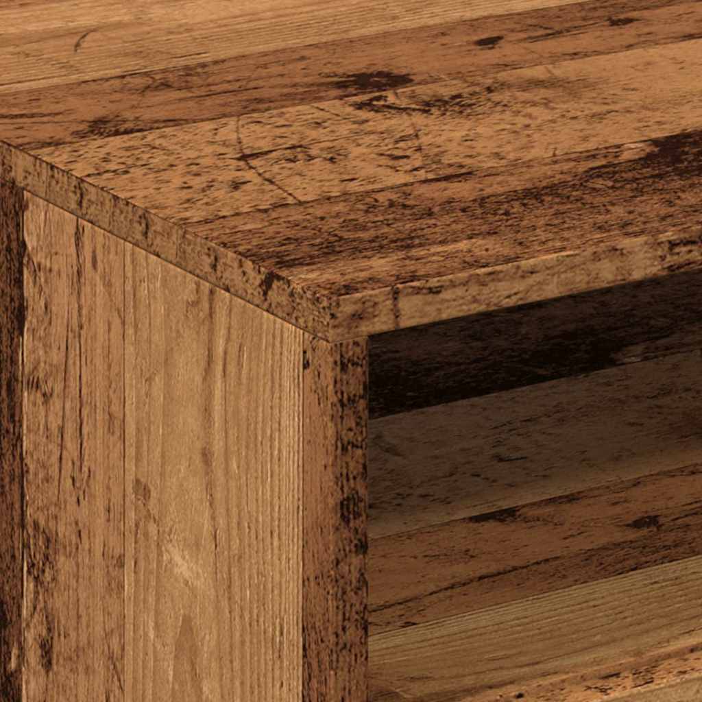 Konferenční Stolek S Led Osvětlením Old Wood 50 X 49 X 40 Cm