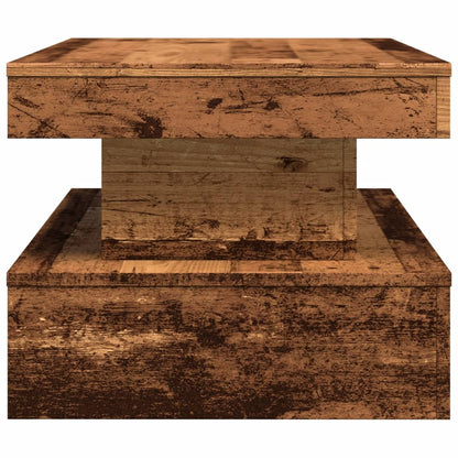 Konferenční Stolek S Led Osvětlením Old Wood 90 X 50 X 40 Cm