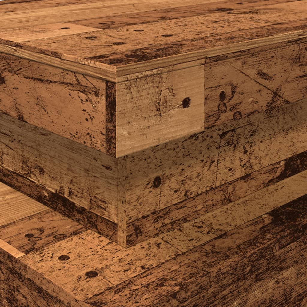 Konferenční Stolek S Led Osvětlením Old Wood 90 X 50 X 40 Cm