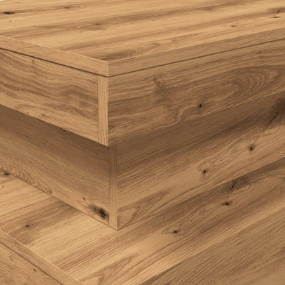 Konferenční Stolek S Led Osvětlením Dub Artisan 90 X 50 X 40 Cm