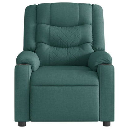 Polohovací Křeslo Tmavě Zelené Textil Tmavě Zelená