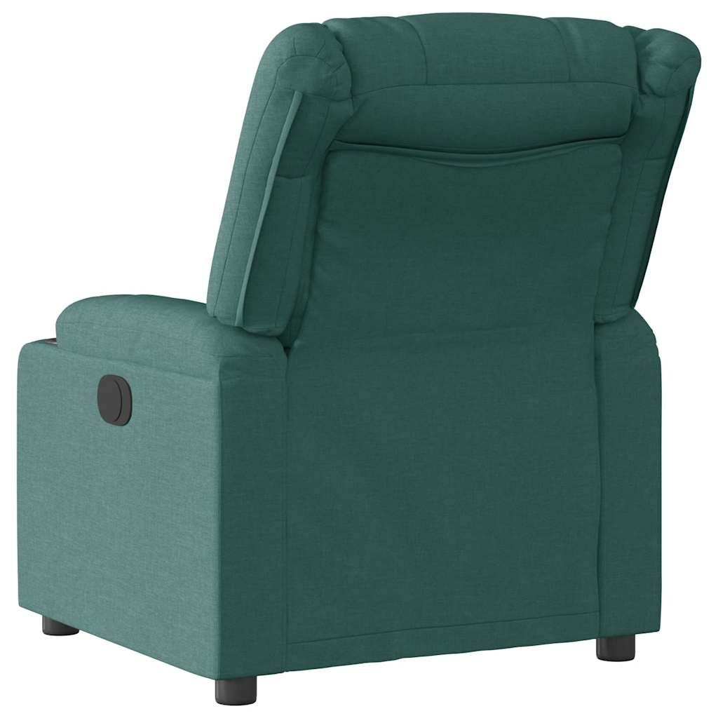 Polohovací Křeslo Tmavě Zelené Textil Tmavě Zelená
