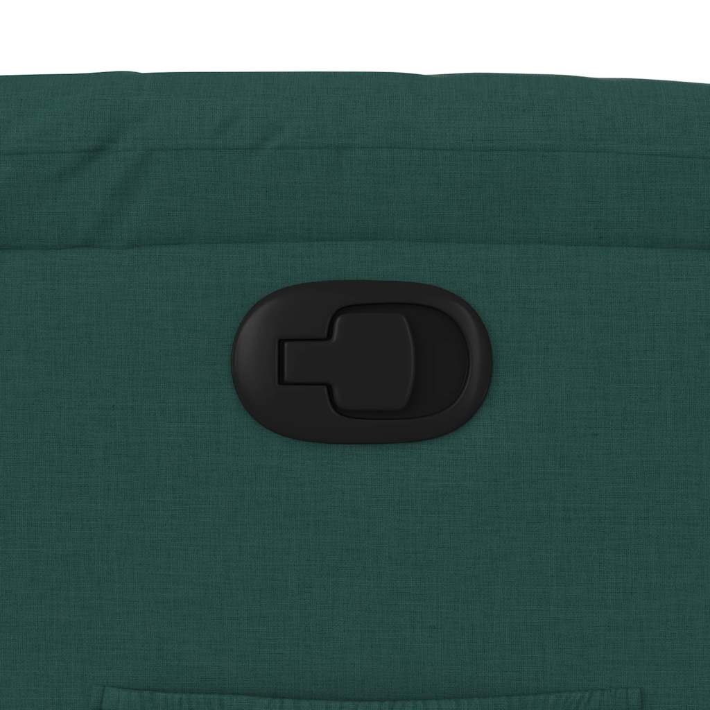 Polohovací Křeslo Tmavě Zelené Textil Tmavě Zelená