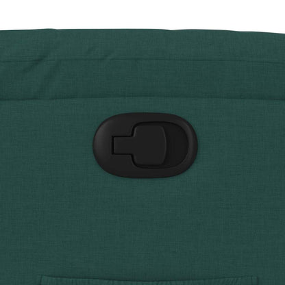 Polohovací Křeslo Tmavě Zelené Textil Tmavě Zelená