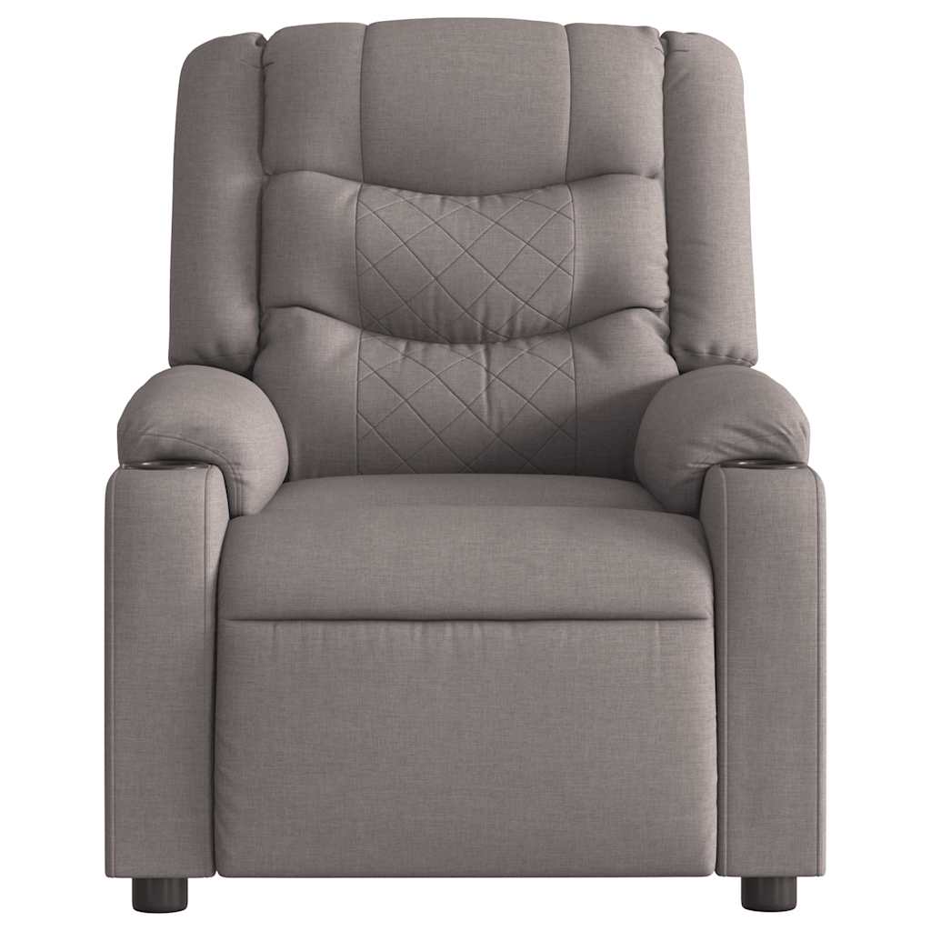 Polohovací Křeslo Textil Taupe