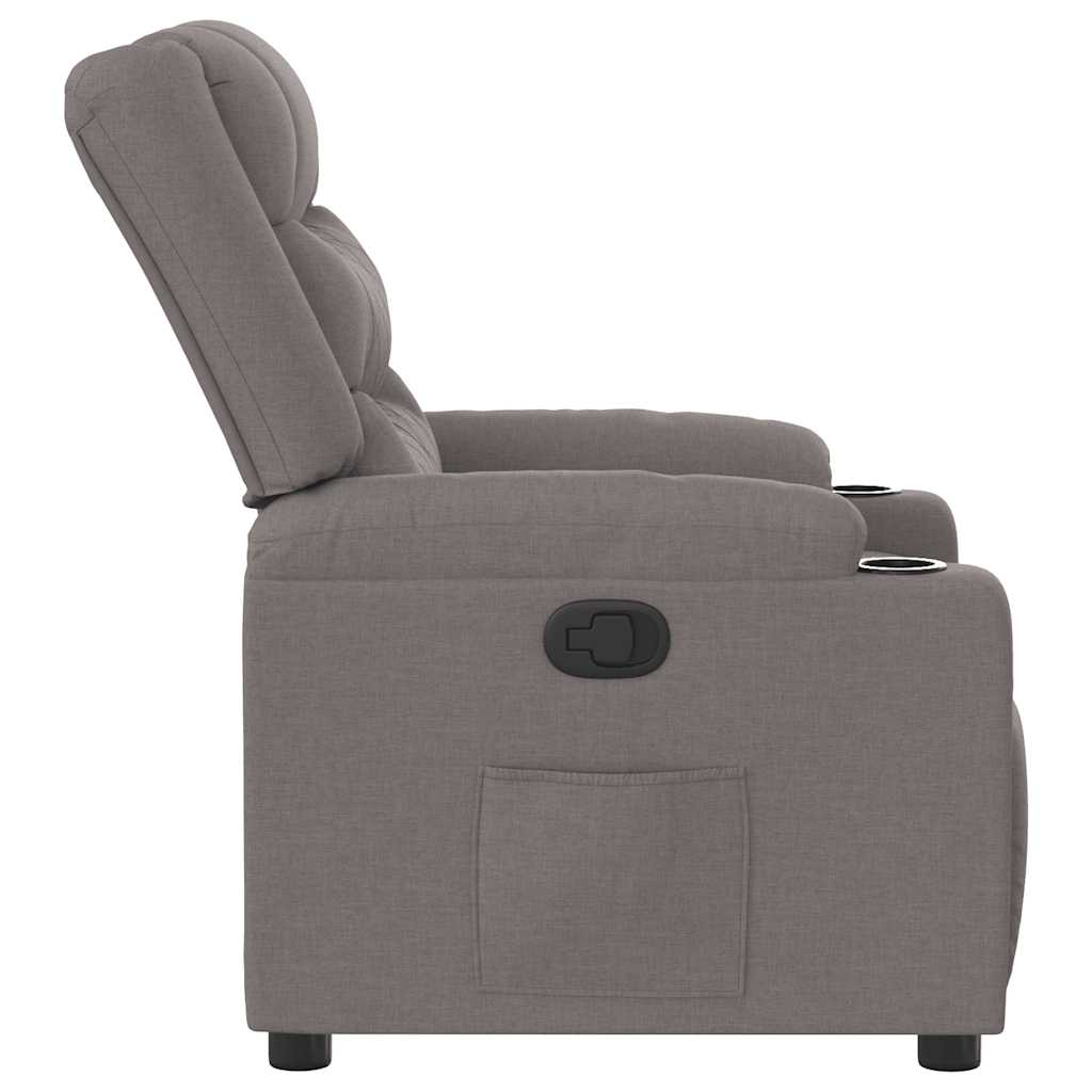 Polohovací Křeslo Textil Taupe