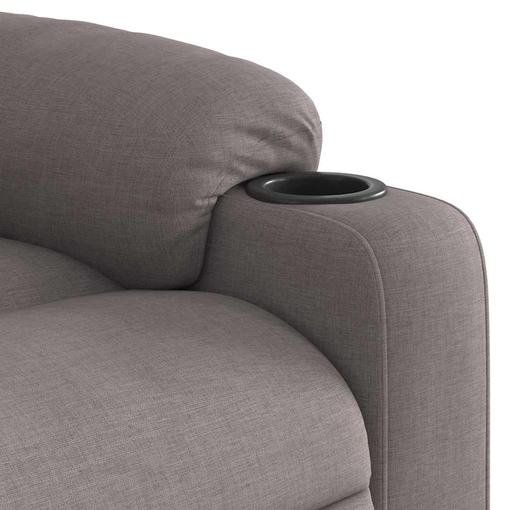 Polohovací Křeslo Textil Taupe