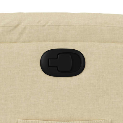 Polohovací Křeslo Krémové Textil Krémová