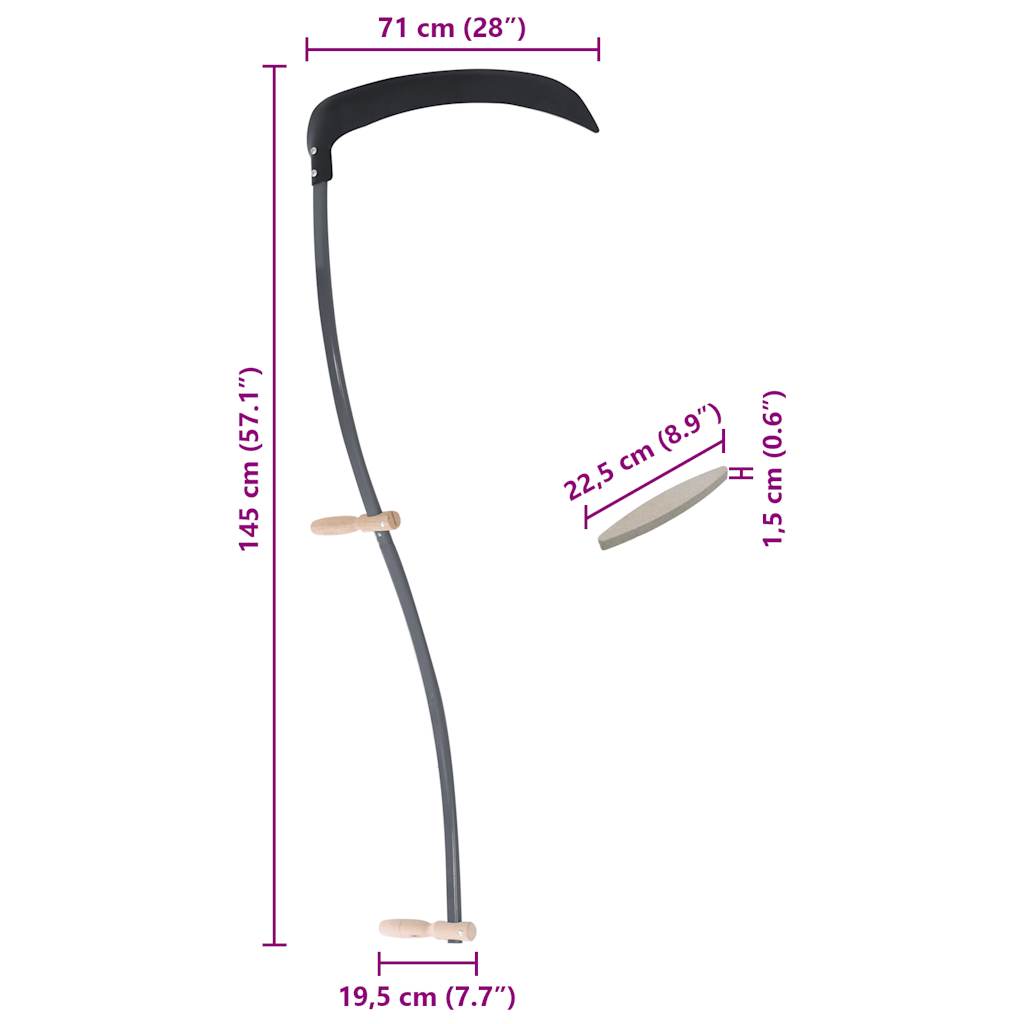 Kosa S Brusným Kamenem 145 Cm