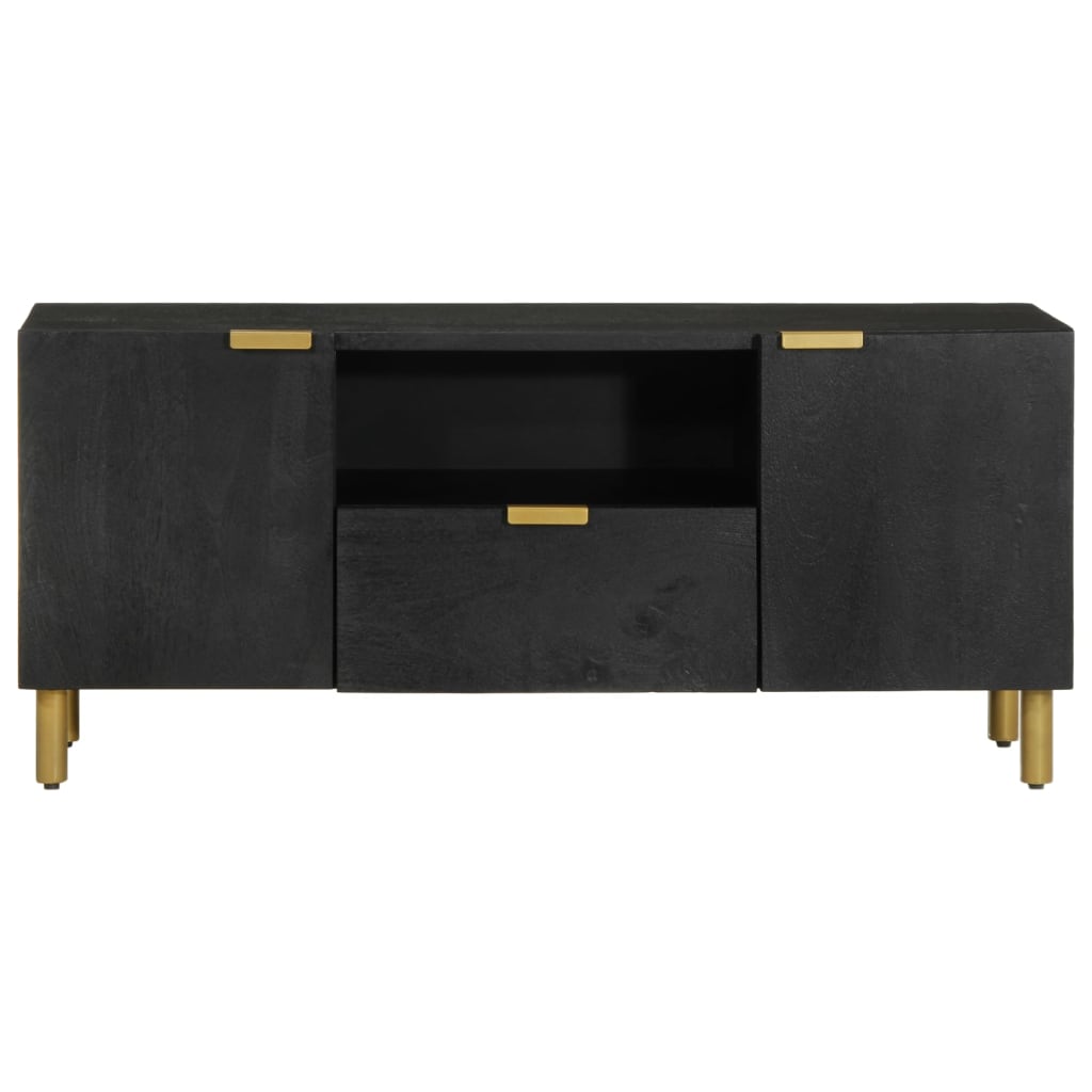 Tv Skříňka Černá 105 X 33 X 46 Cm Kompozitní Dřevo