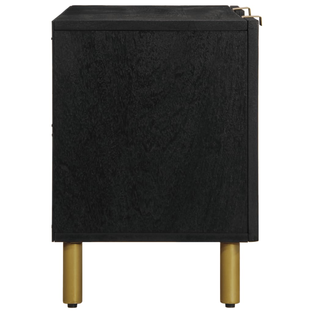 Tv Skříňka Černá 105 X 33 X 46 Cm Kompozitní Dřevo