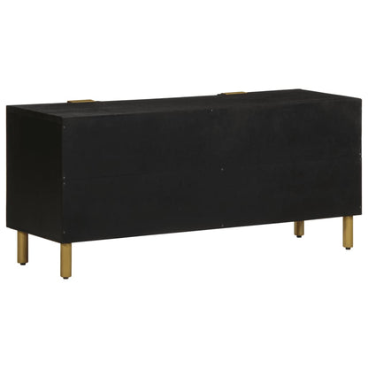 Tv Skříňka Černá 105 X 33 X 46 Cm Kompozitní Dřevo