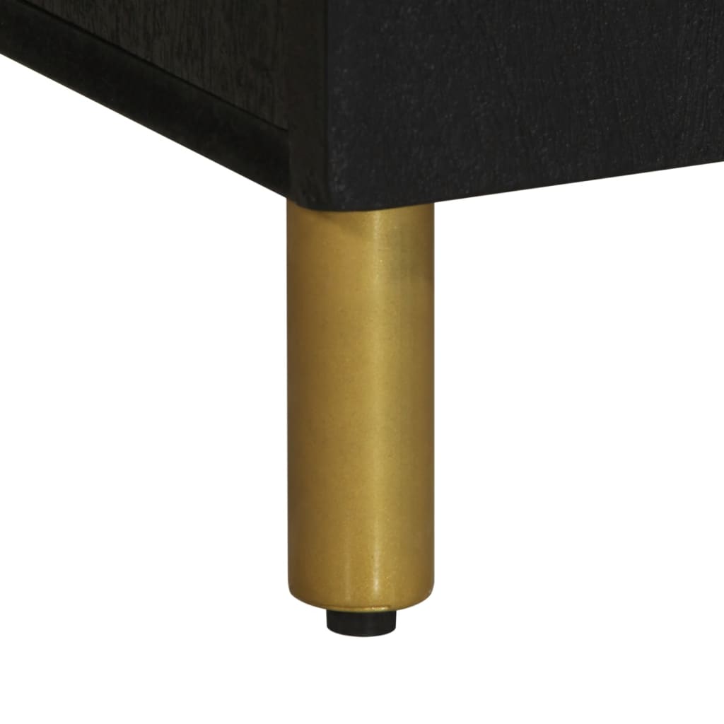 Tv Skříňka Černá 105 X 33 X 46 Cm Kompozitní Dřevo