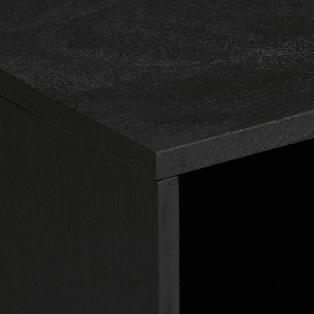 Tv Skříňka Černá 80 X 33 X 46 Cm Kompozitní Dřevo