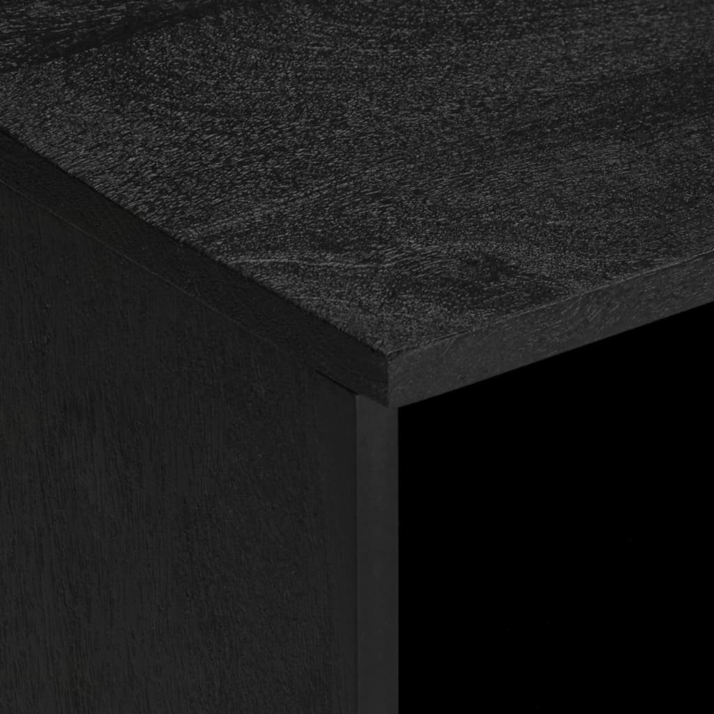 Tv Skříňka Černá 100 X 33 X 46 Cm Kompozitní Dřevo Hnědý Dub