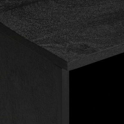 Tv Skříňka Černá 100 X 33 X 46 Cm Kompozitní Dřevo Hnědý Dub