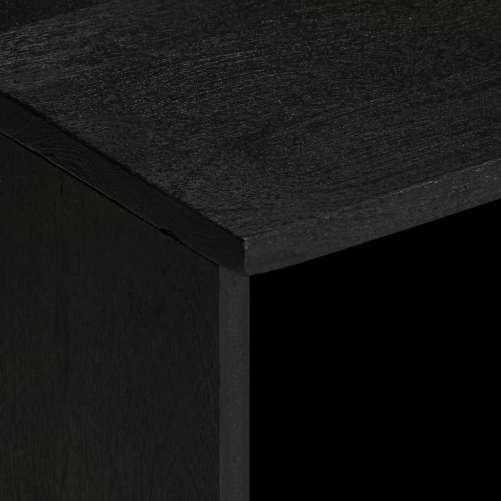Tv Skříňka Černá 100 X 33 X 46 Cm Kompozitní Dřevo Hnědý Dub