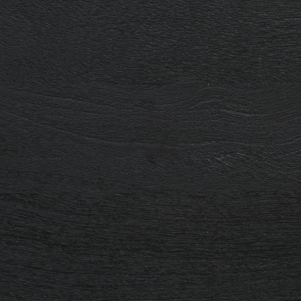 Koupelnová Skříňka Černá 38 X 33 X 160 Cm Masivní Mangovník