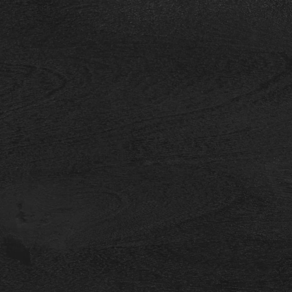 Příborník Černý 60 X 33 X 75 Cm Kompozitní Dřevo Hnědý Dub