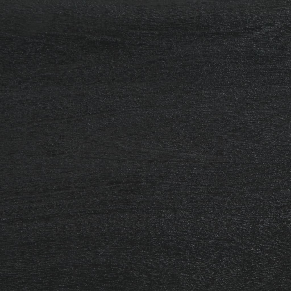 Příborník Černý 60 X 33 X 75 Cm Kompozitní Dřevo Hnědý Dub