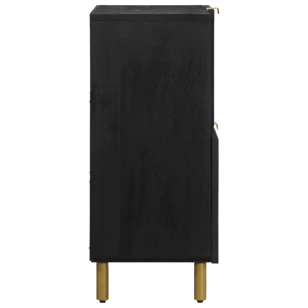 Příborník Černý 80 X 33 X 75 Cm Kompozitní Dřevo