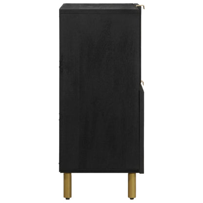 Příborník Černý 80 X 33 X 75 Cm Kompozitní Dřevo