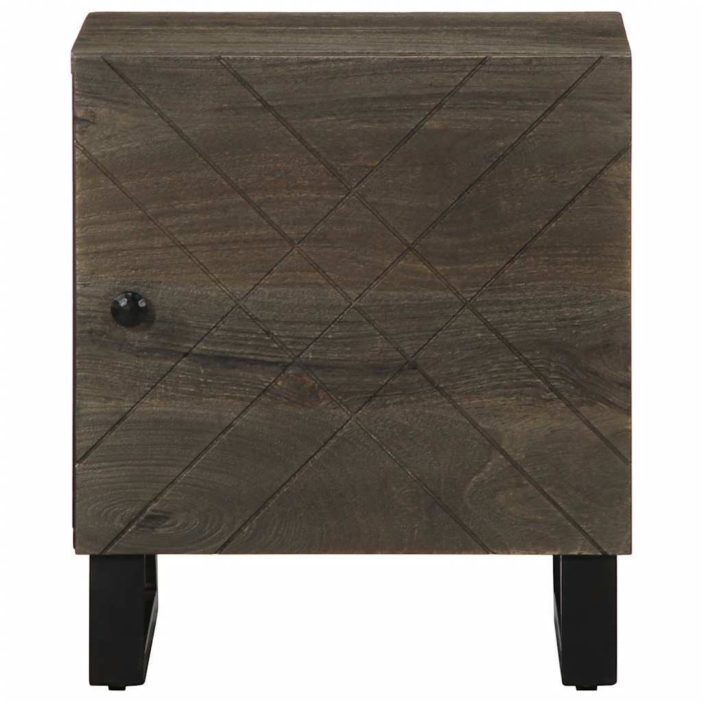 Noční Stolky 2 Ks Černé 40X33X46 Cm Masivní Mangovníkové Dřevo