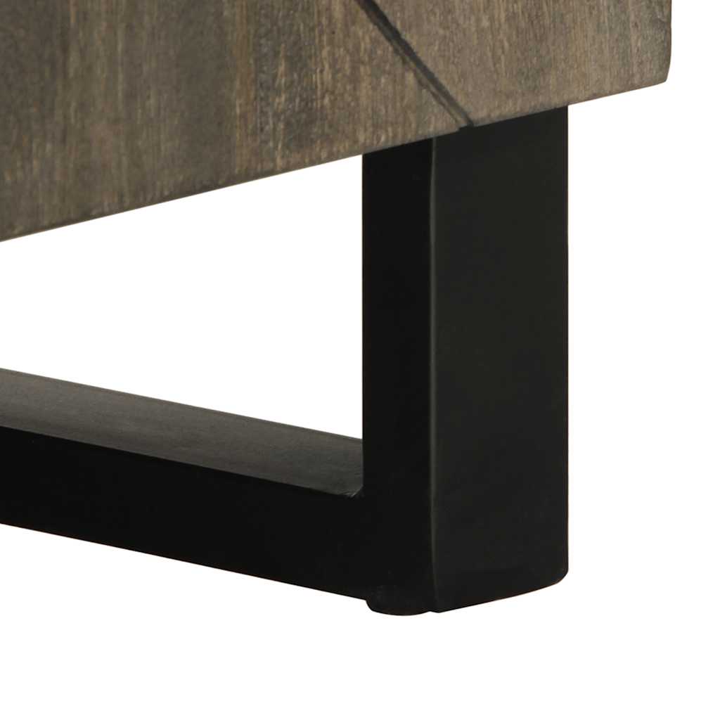 Tv Skříňka Černá 105X33X46 Cm Masivní Mangovníkové Dřevo