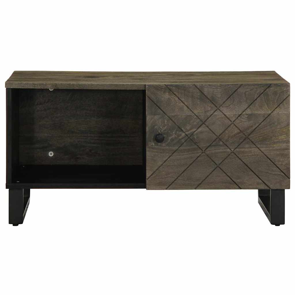 Konferenční Stolek Černý 80X50X40 Cm Masivní Mangovníkové Dřevo