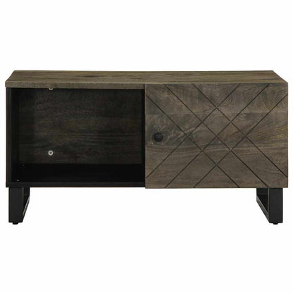 Konferenční Stolek Černý 80X50X40 Cm Masivní Mangovníkové Dřevo