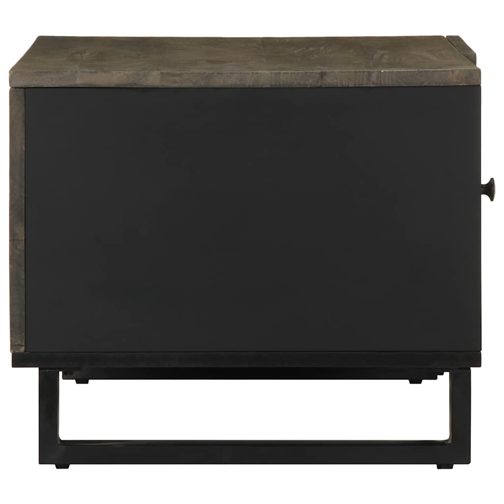 Konferenční Stolek Černý 80X50X40 Cm Masivní Mangovníkové Dřevo