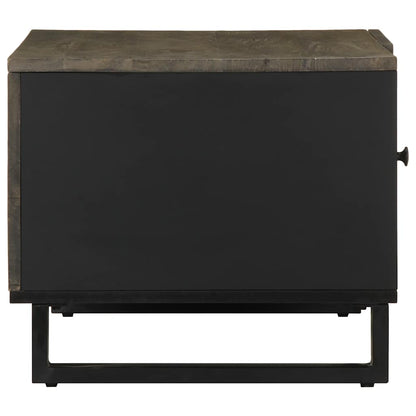 Konferenční Stolek Černý 80X50X40 Cm Masivní Mangovníkové Dřevo