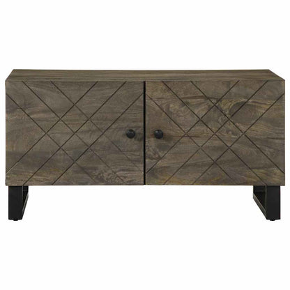 Konferenční Stolek Černý 80X50X40 Cm Masivní Mangovníkové Dřevo