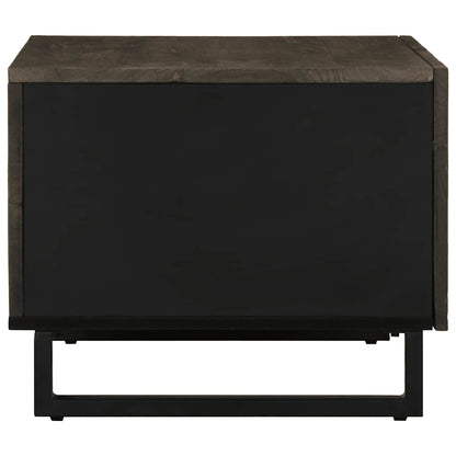 Konferenční Stolek Černý 80X50X40 Cm Masivní Mangovníkové Dřevo