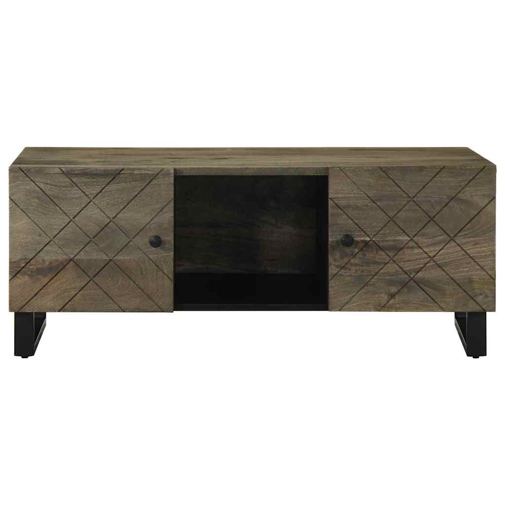 Konferenční Stolek Černý 100 X 54 X 40 Cm Masivní Mangovník