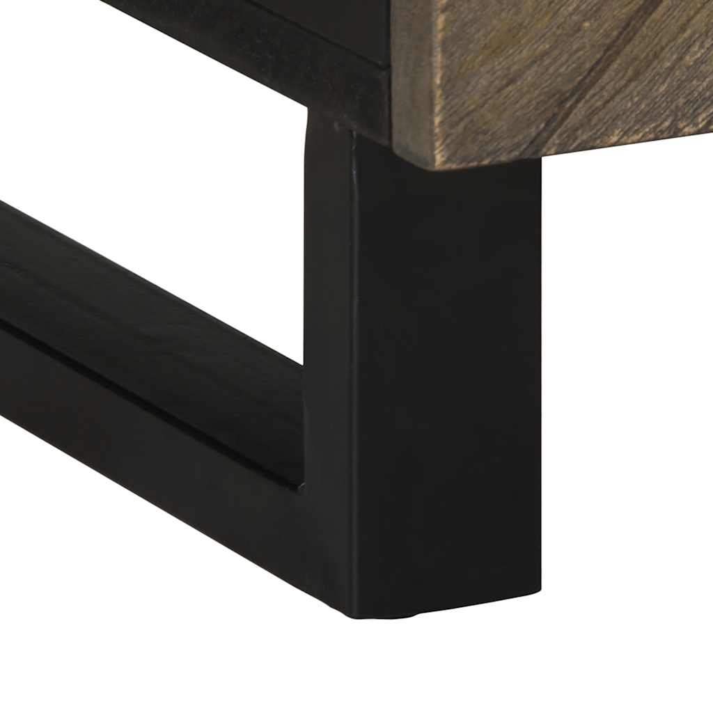 Konferenční Stolek Černý 100 X 54 X 40 Cm Masivní Mangovník