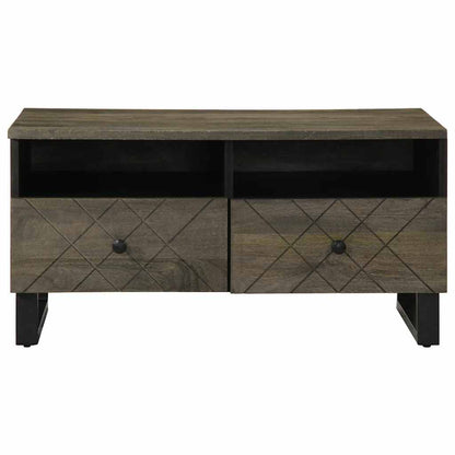 Konferenční Stolek Černý 80X54X40 Cm Masivní Mangovníkové Dřevo