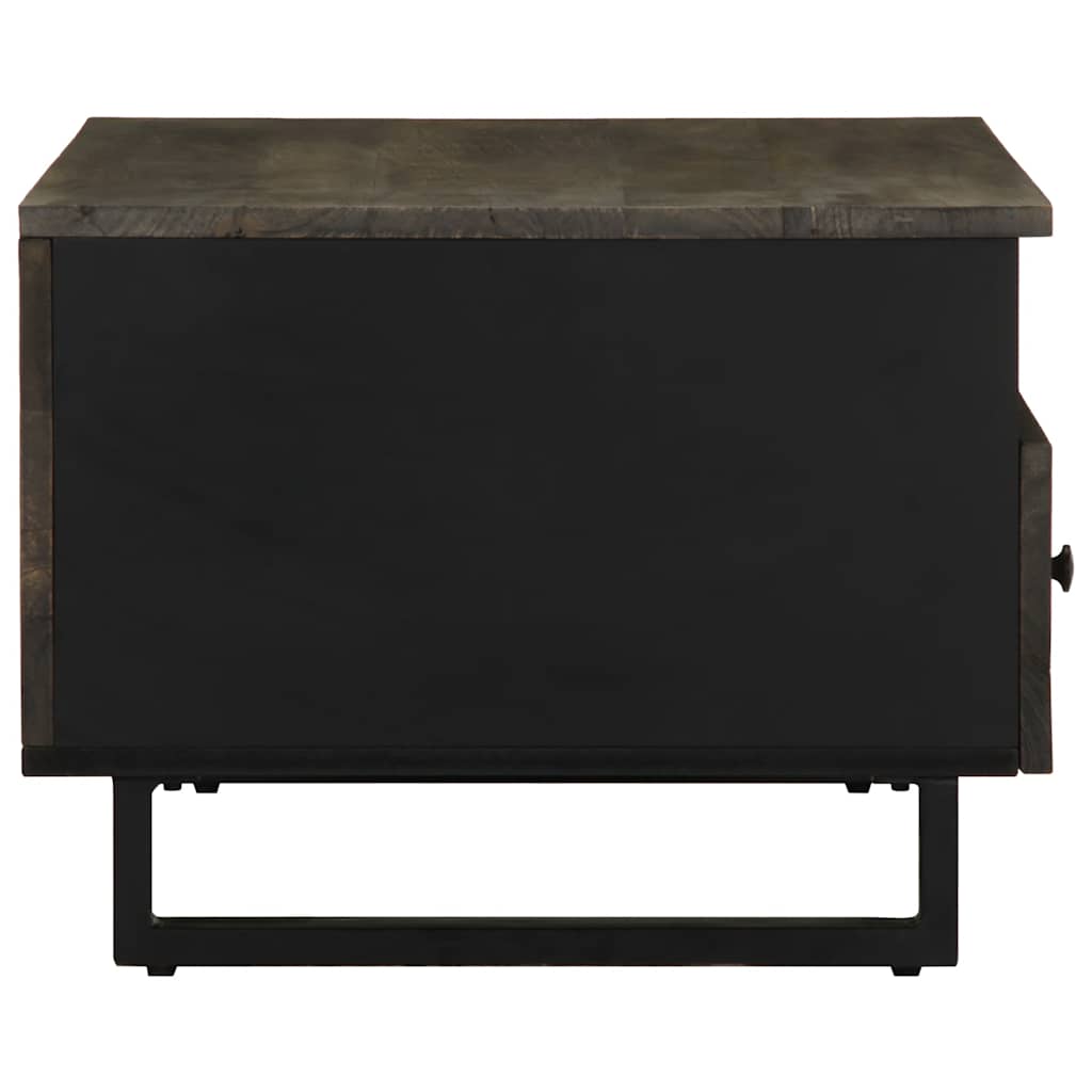Konferenční Stolek Černý 80X54X40 Cm Masivní Mangovníkové Dřevo