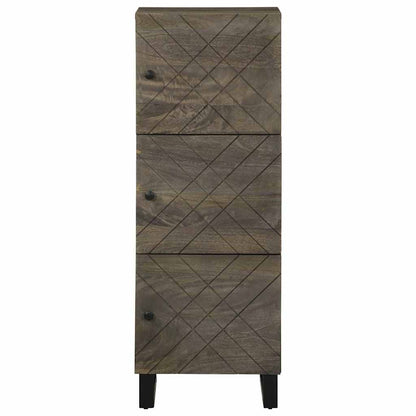 Skříň Highboard Černá 40X33X110 Cm Masivní Mangovníkové Dřevo