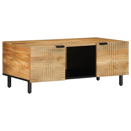 Konferenční Stolek Hnědá 100X54X40Cm Masivní Mangovníkové Dřevo