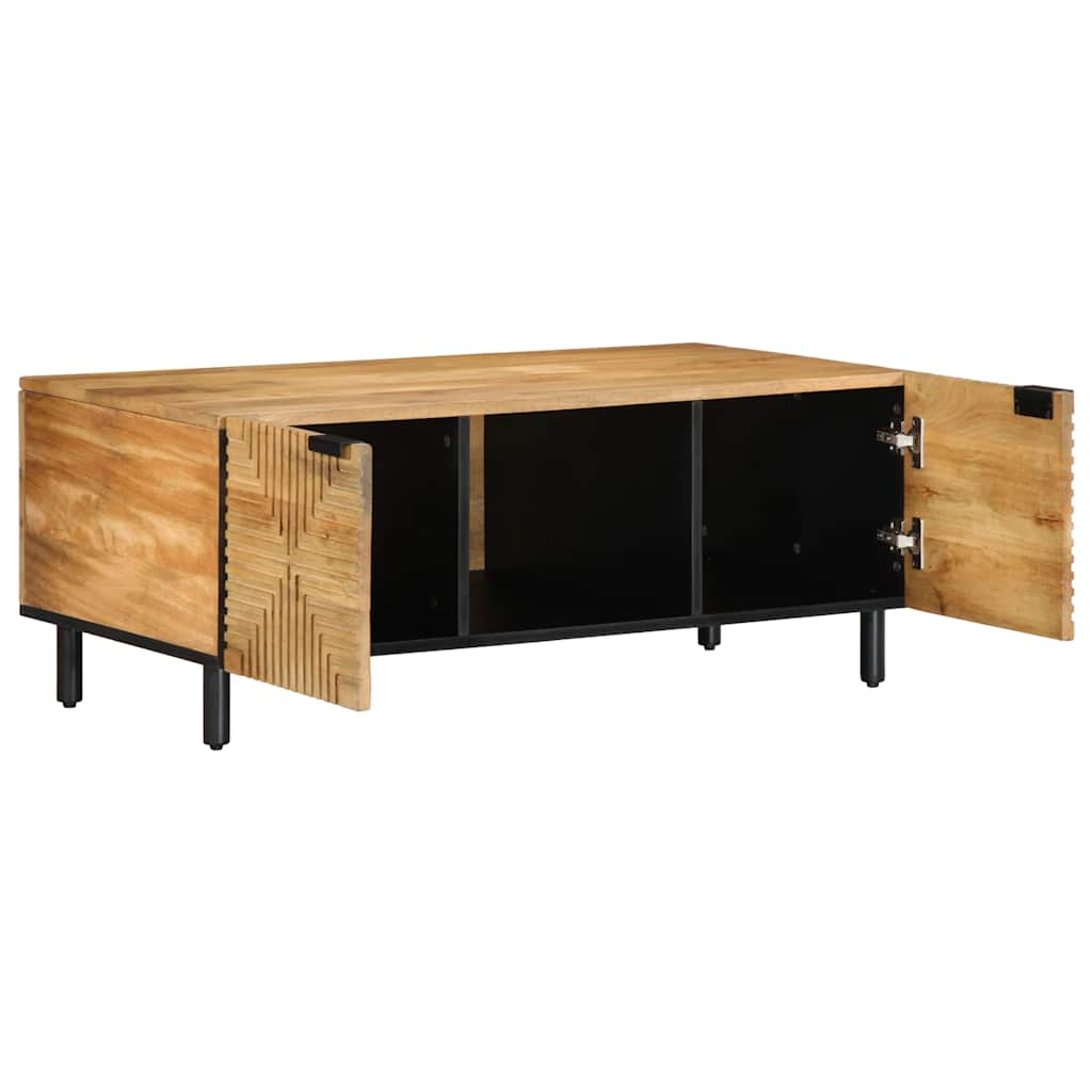 Konferenční Stolek Hnědá 100X54X40Cm Masivní Mangovníkové Dřevo