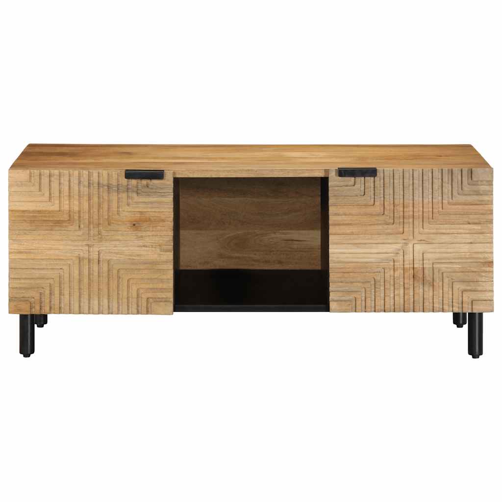 Konferenční Stolek Hnědá 100X54X40Cm Masivní Mangovníkové Dřevo