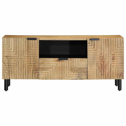 Tv Skříňka Hnědý 105X33X46 Cm Masivní Mangovníkové Dřevo