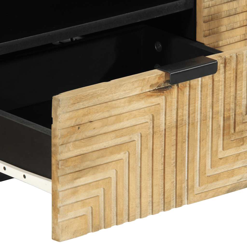 Tv Skříňka Hnědý 105X33X46 Cm Masivní Mangovníkové Dřevo