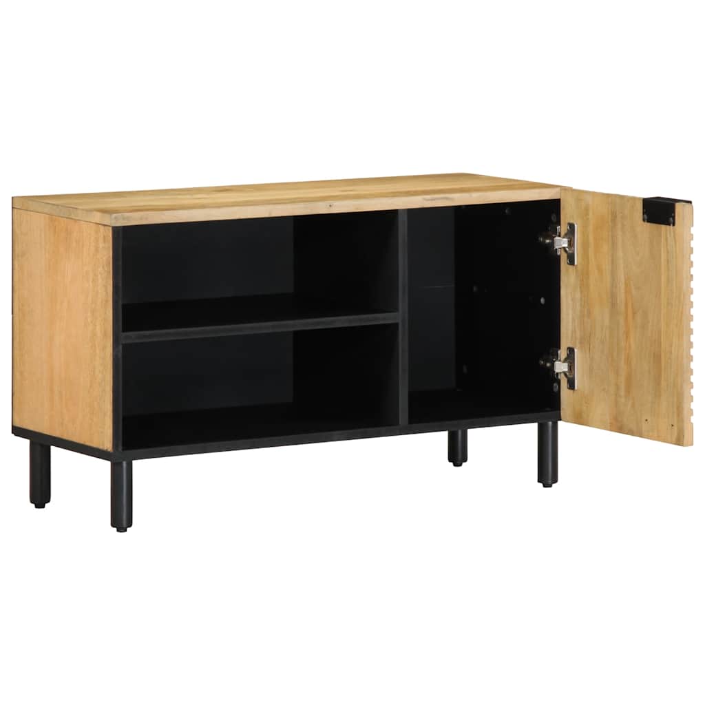 Tv Skříňka Hnědá 80X31,5X46 Cm Masivní Mangovníkové Dřevo