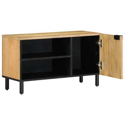 Tv Skříňka Hnědá 80X31,5X46 Cm Masivní Mangovníkové Dřevo