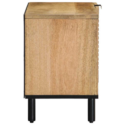 Tv Skříňka Hnědá 80X31,5X46 Cm Masivní Mangovníkové Dřevo