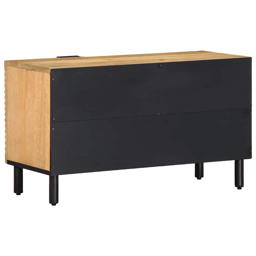 Tv Skříňka Hnědá 80X31,5X46 Cm Masivní Mangovníkové Dřevo